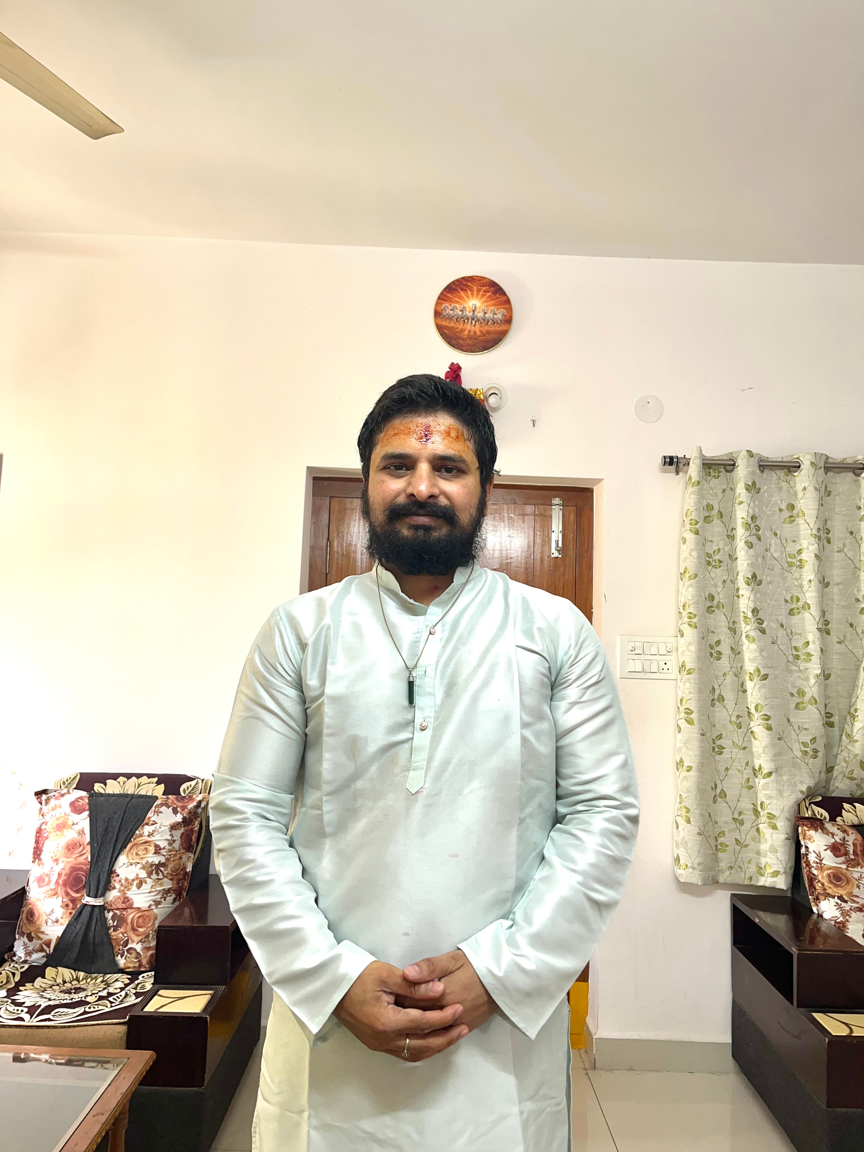 Bharath Reddy in traditional attire